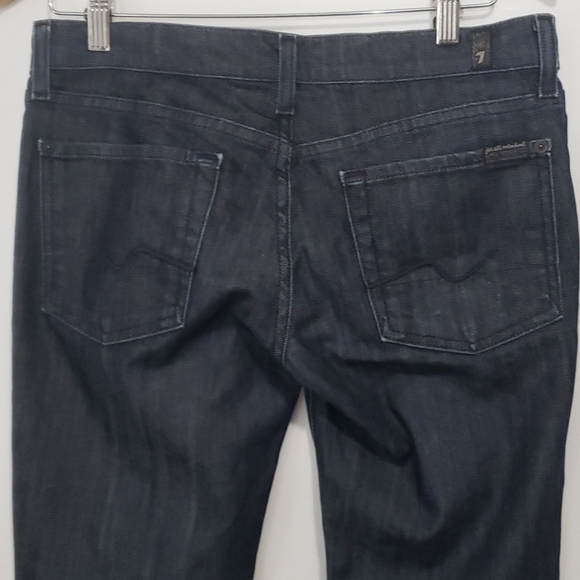 𝅺7 For All Mankind Joyce Loose City Chic Preppy Fall Cropped Jeans - Women's - Picture 3 of 7